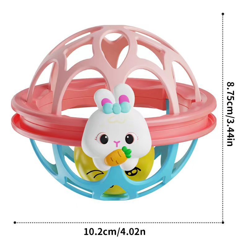 Soft Rubber Baby Rattle Handball Toy
