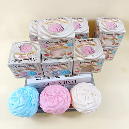 Silicone Cream Roll Squishy Toy