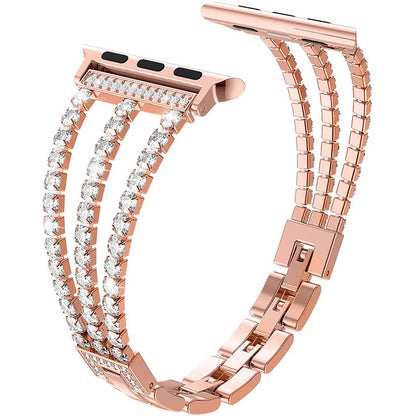 Diamond Chain Metal Watch Strap for Smartwatches