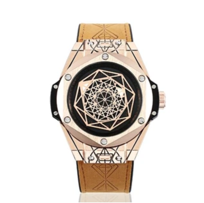 Men's Fashion Quartz Watch with Waterproof Silicone Band