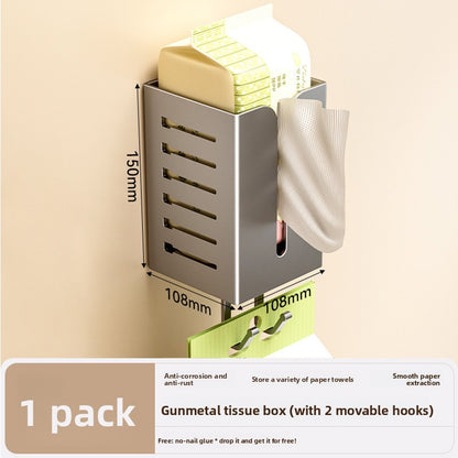 Three-Layer Wall-Mounted Bathroom Tissue Holder