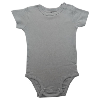 Baby Cotton Romper Short Sleeve Shoulder Opening Jumpsuit