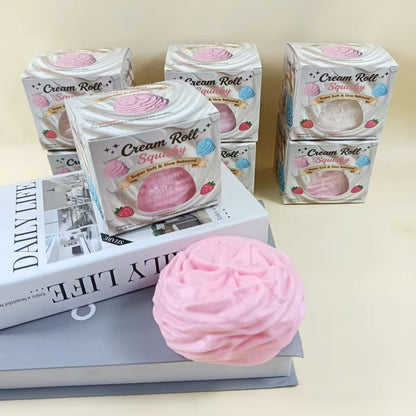 Silicone Cream Roll Squishy Toy