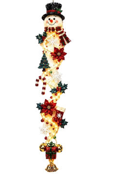 Light-up Christmas Door Hanger