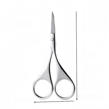Stainless Steel Beauty Scissors for Eyebrow and Nose Hair Trimming, Makeup Tool