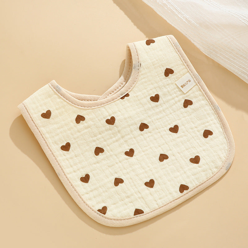 Baby Cotton Bibs with Cartoon Designs
