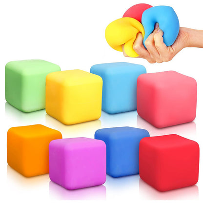 Ice cube maltose squishy stress-relief toy