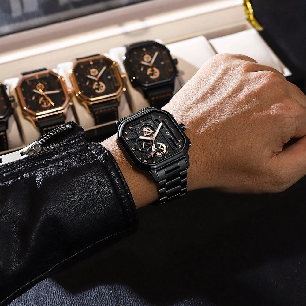 Waterproof Multifunctional Men's Quartz Fashion Watch