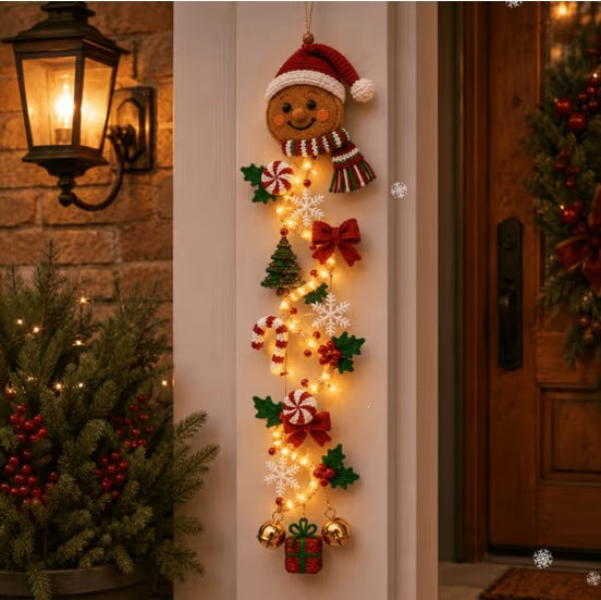 Light-up Christmas Door Hanger