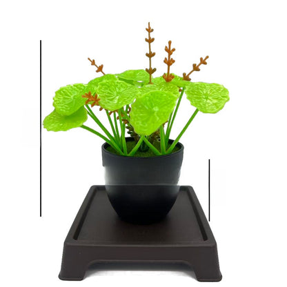 Small Plastic Potted Eucalyptus Artificial Plants