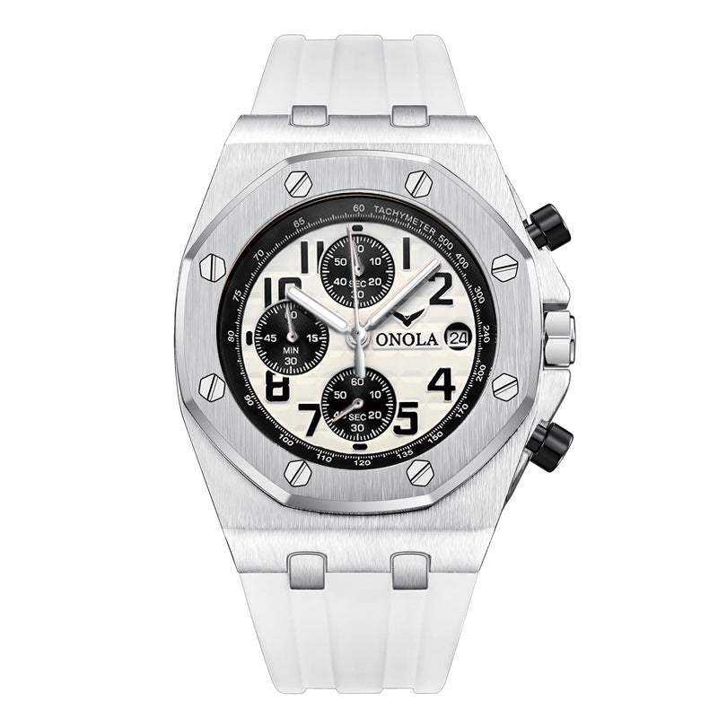 ONOLA Classic Stylish Men's Sports Watch with Silicone Band