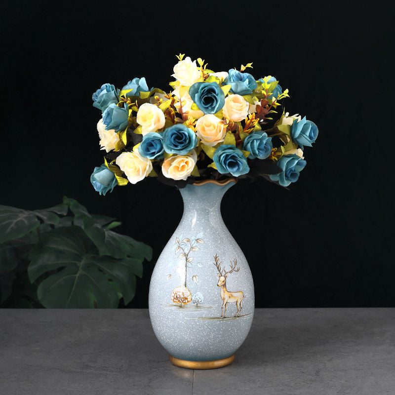 Ceramic small vase for flower arrangement