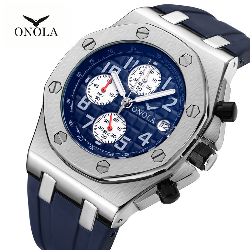 ONOLA Classic Stylish Men's Sports Watch with Silicone Band