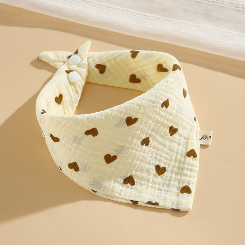 Baby Cotton Bibs with Cartoon Designs