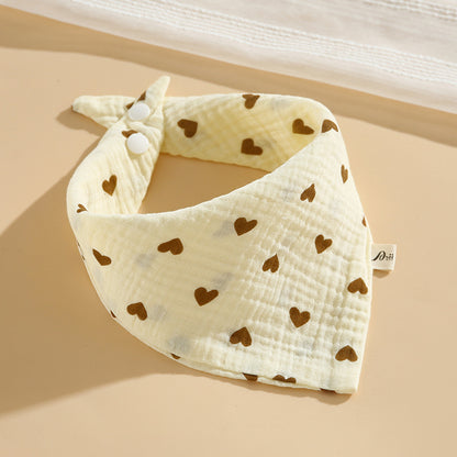 Baby Cotton Bibs with Cartoon Designs