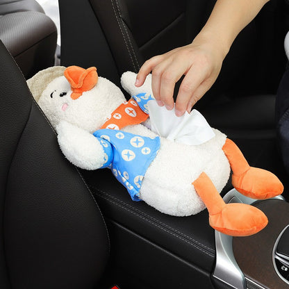 Cute Plush Car Tissue Box