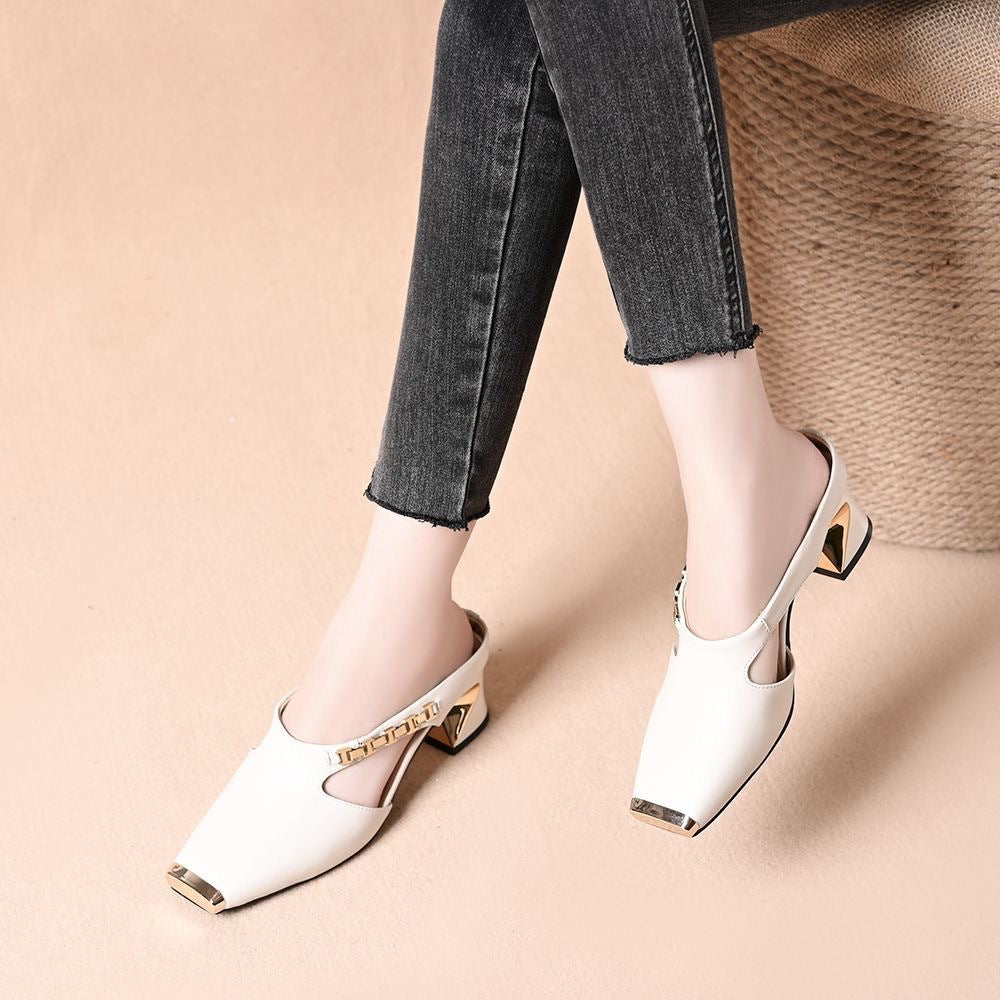 Metal Toe Anti-Kick Outer Slippers