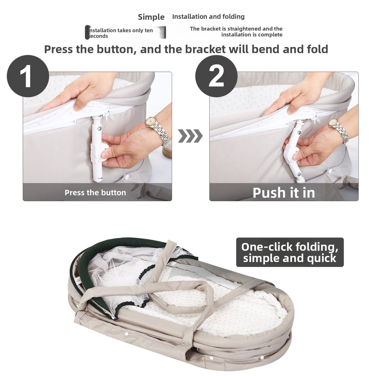 Portable Foldable Baby Travel Bed