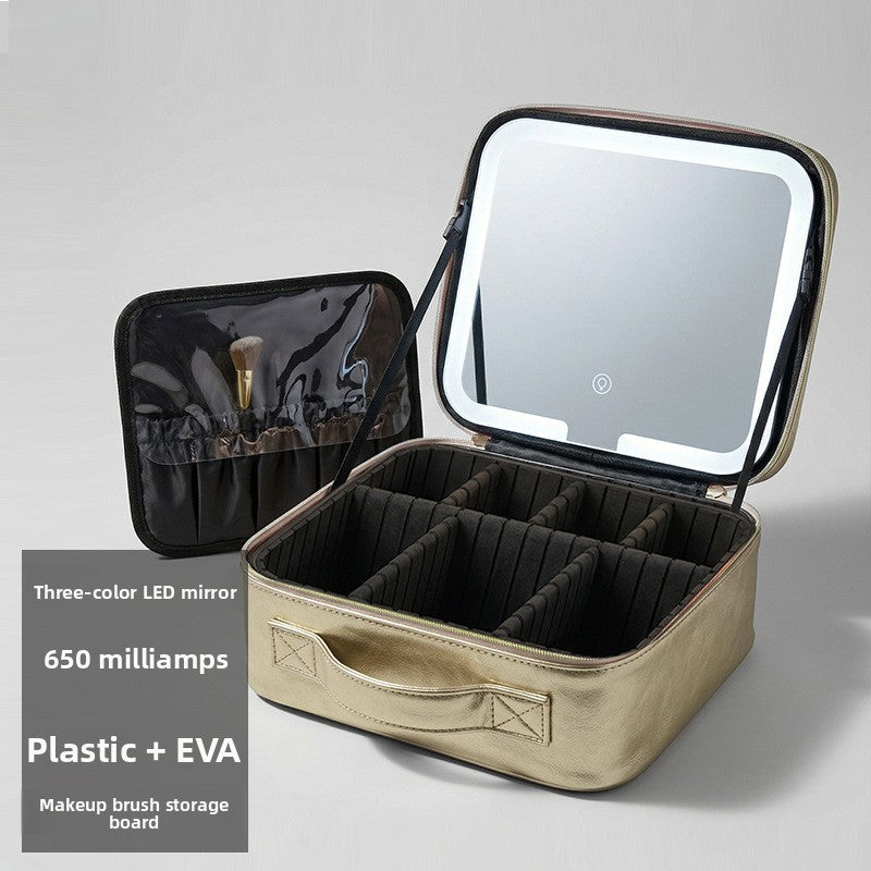 LED Lighted Makeup Bag with Mirror