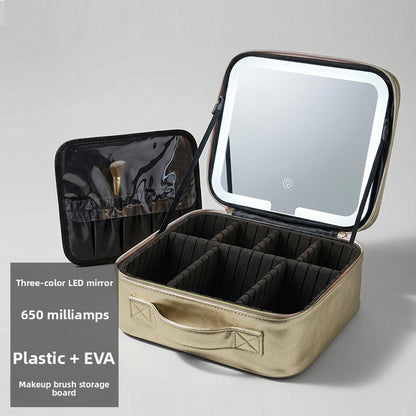 LED Lighted Makeup Bag with Mirror