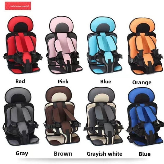 Children's Seat Cushion Simple Portable Baby Car Heightened Cushion Car Standard Seat Cushion for 6 Years Old