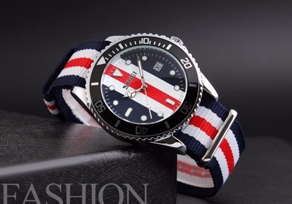 Men's Waterproof Quartz Watch with Stylish Fabric Band