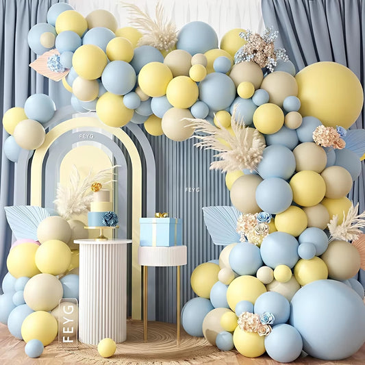 Cream Style Baby Shower Theme Balloon Garland Decoration Supplies Balloon Chain for Kids Birthday Party