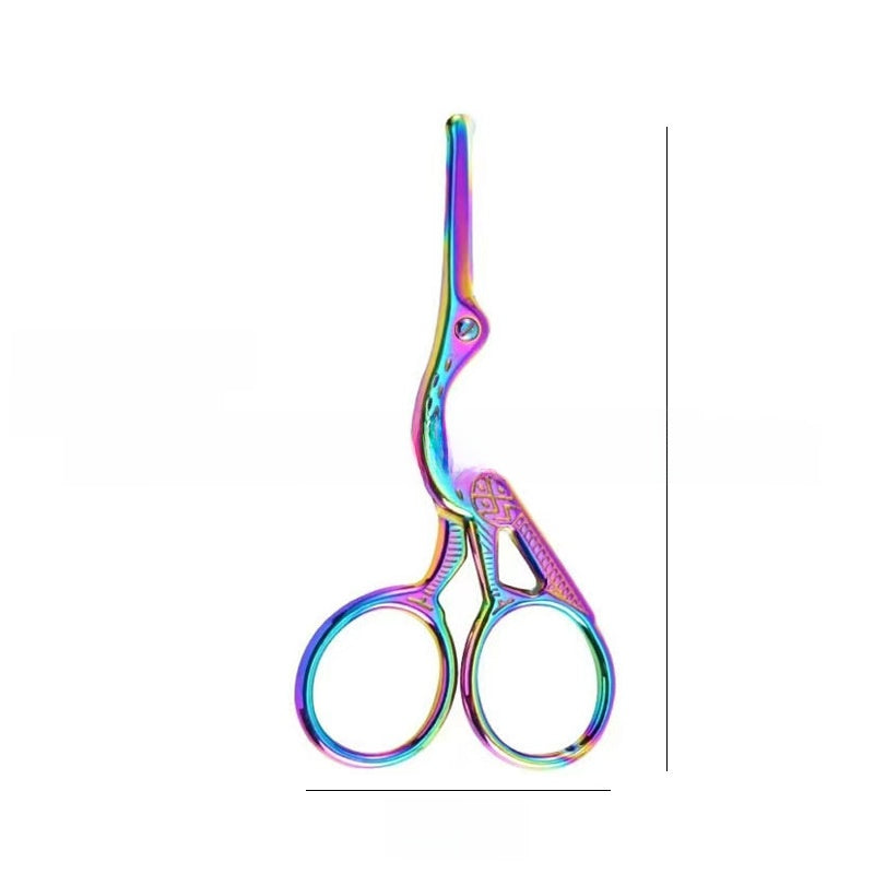 Stainless Steel Beauty Scissors for Eyebrow and Nose Hair Trimming, Makeup Tool