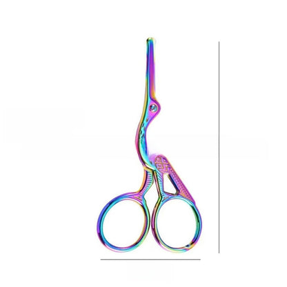 Stainless Steel Beauty Scissors for Eyebrow and Nose Hair Trimming, Makeup Tool