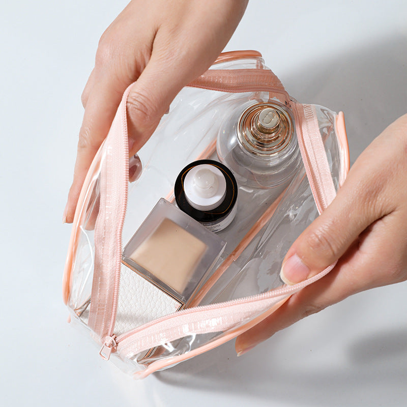 Transparent PVC Cosmetic Storage Bag Set