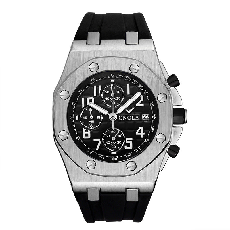 ONOLA Classic Stylish Men's Sports Watch with Silicone Band