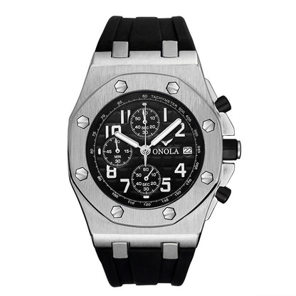 ONOLA Classic Stylish Men's Sports Watch with Silicone Band