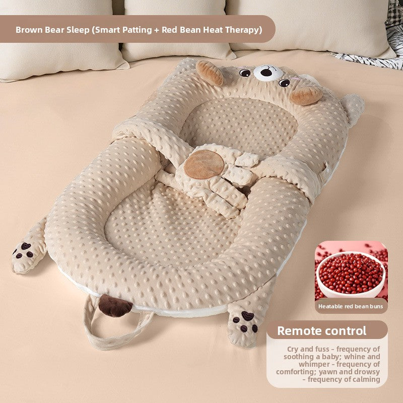 Foldable Portable Baby Bed with Toy Rack Options