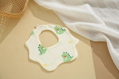 Baby Cotton Bibs with Cartoon Designs