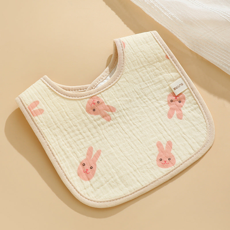 Baby Cotton Bibs with Cartoon Designs