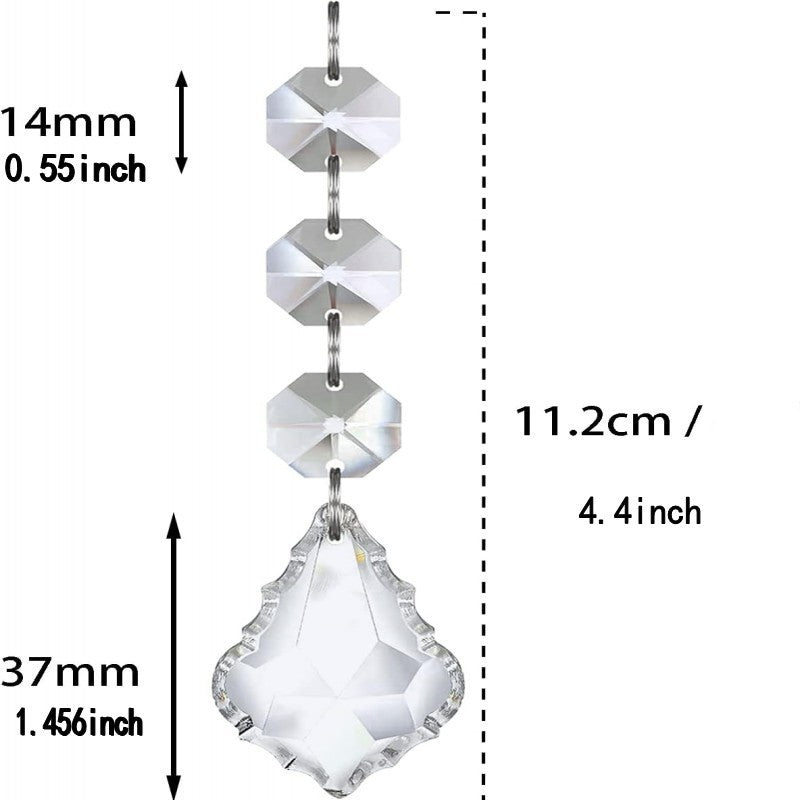 Transparent Snowflake Christmas Tree Hanging Ornaments