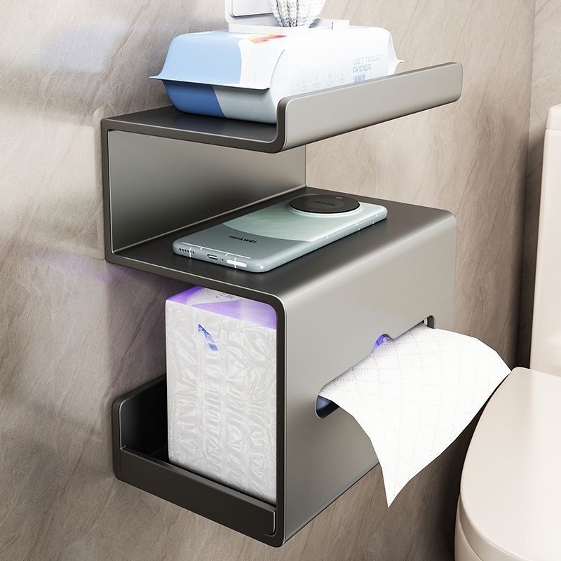 Three-Layer Wall-Mounted Bathroom Tissue Holder