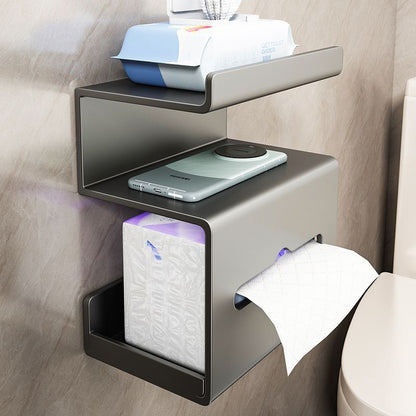 Three-Layer Wall-Mounted Bathroom Tissue Holder