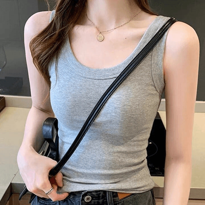 Sleeveless Slim-Fit Camisole Tops