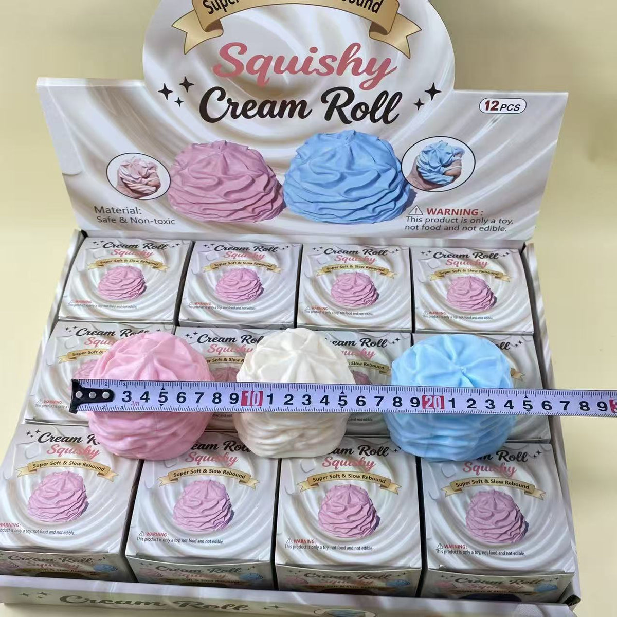 Silicone Cream Roll Squishy Toy