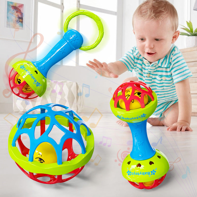 Soft Rubber Baby Rattle Handball Toy