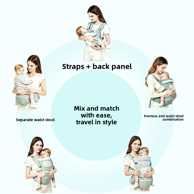 Ergonomic Baby Carrier with Waist Seat