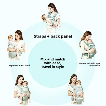 Ergonomic Baby Carrier with Waist Seat