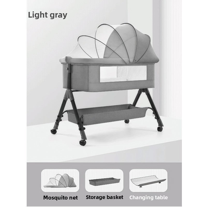 Adjustable Foldable Baby Bed with Mosquito Net - RAINSTAR