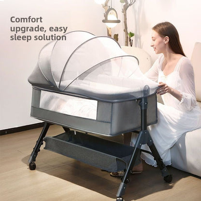 Adjustable Foldable Baby Bed with Mosquito Net - RAINSTAR