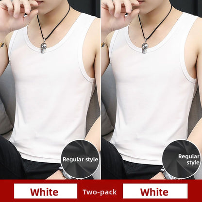 Modal Mens Round Neck Tank Tops