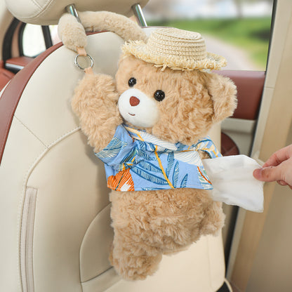 Car Hanging Tissue Box Bear Design