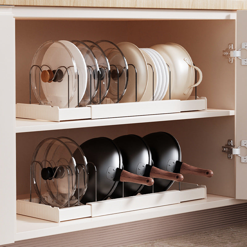 Extendable kitchen storage rack