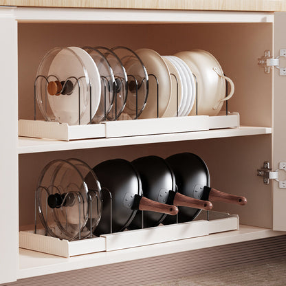 Extendable kitchen storage rack