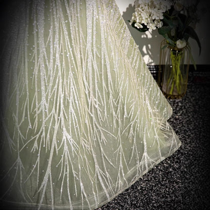 Green Off-Shoulder Formal Dress